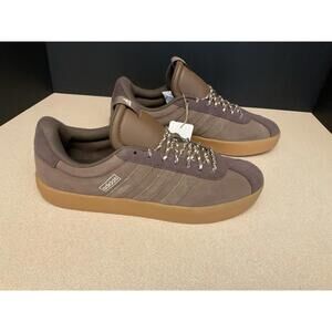 New! Mens Adidas VL Court 3.0 Brown Athletic Skate Shoes. Size 12. Awesome Shoes